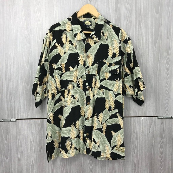 Tommy Bahama Other - Tommy Bahama Hawaiian Shirt Men's Size: XL 100% RAYON‎ Tropical Floral Black